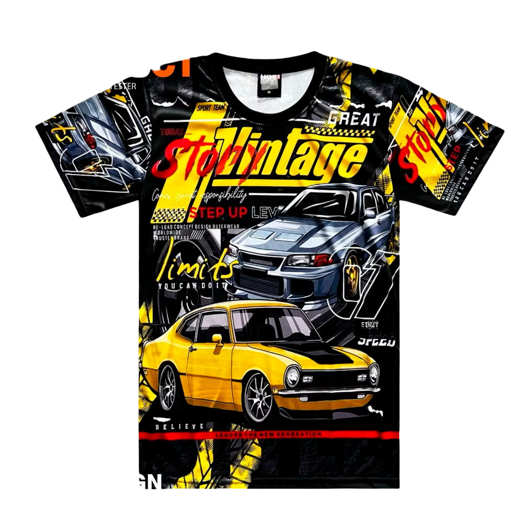 T-shirt "Vintage Spirit Team" - Edition All-Over
