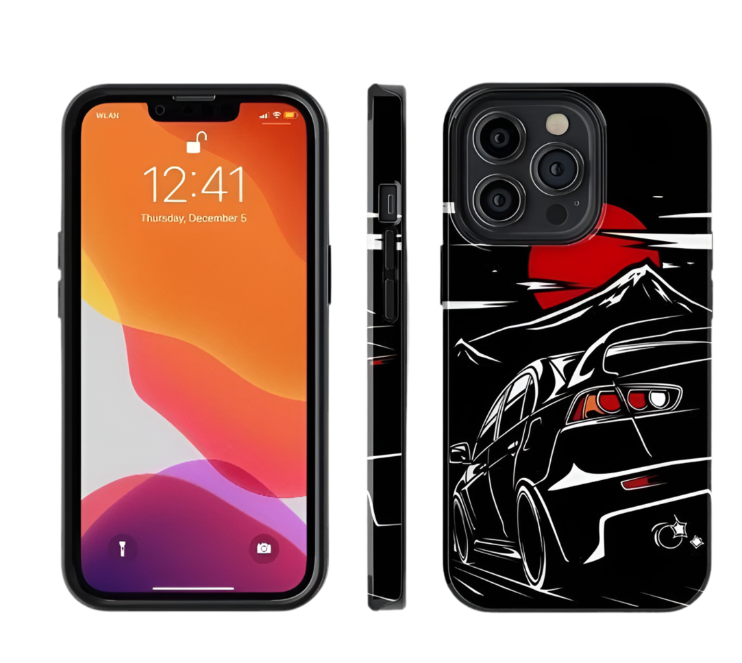 Coque de Protection iPhone Mistsu Fuji Design Automobile JDM