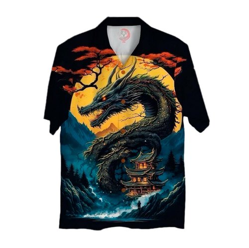 Chemise Dragon Japonais – Esprit Mythique et Audacieux