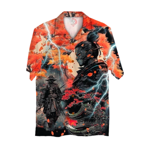 Chemise Samouraï Japonais – Esprit Guerrier et Nature