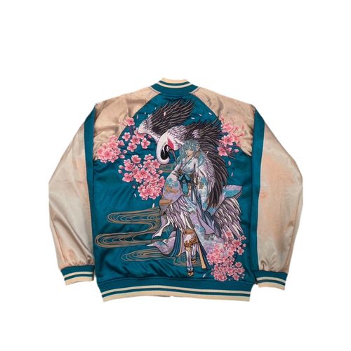 Blouson Sukajan Japonais – Miko et Grue