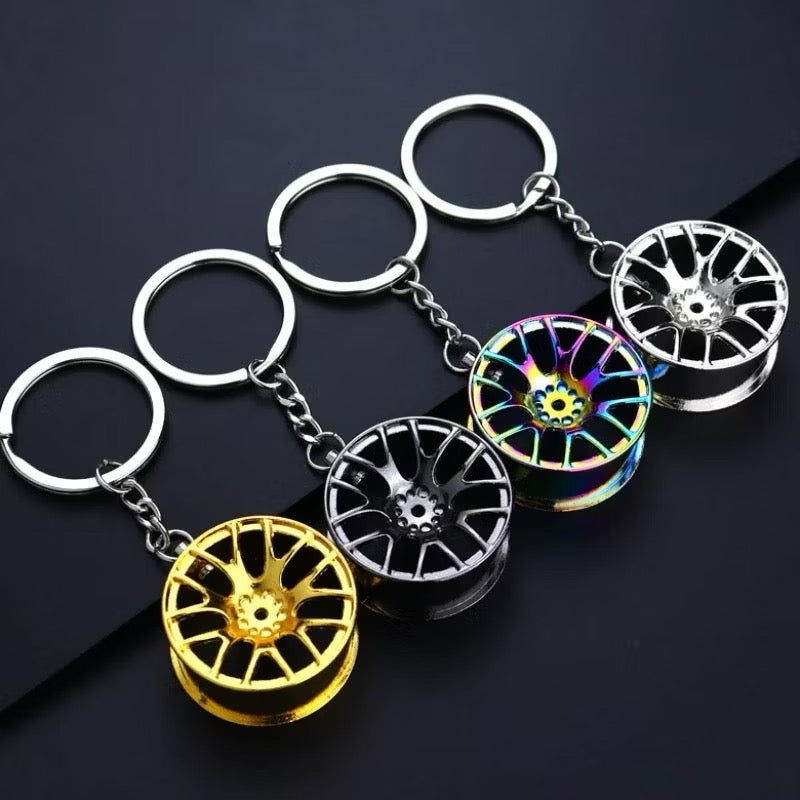 Porte-clés Jante de Voiture – Coloré et Durable