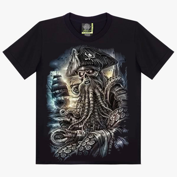 T-Shirt Pirate Davy Jones - Capitaine des Abysses avec Tentacules