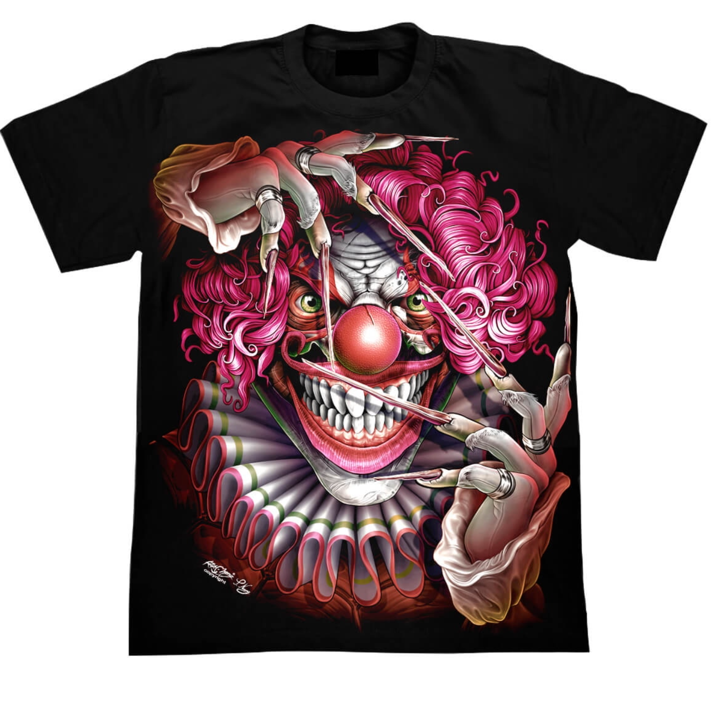 T-shirt Clown Psychédélique "HAHAHA"