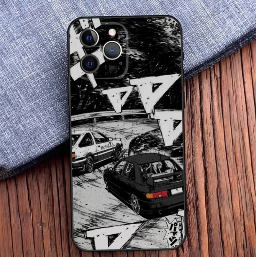 Coque Illustration JDM Style Manga Noir et Blanc