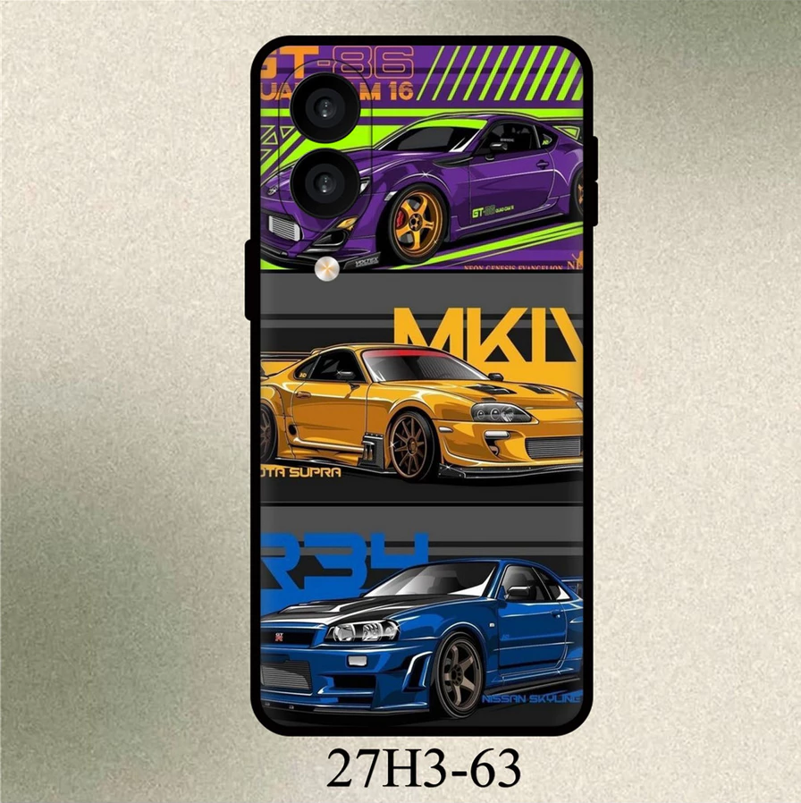 Coque iPhone Evo JDM Japon Rouge avec Typographie Japonaise