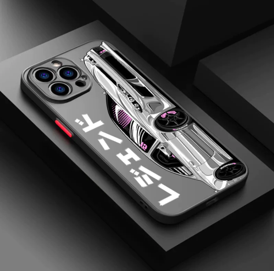 Coque iPhone Supercar Blanche - Design Racing Moderne