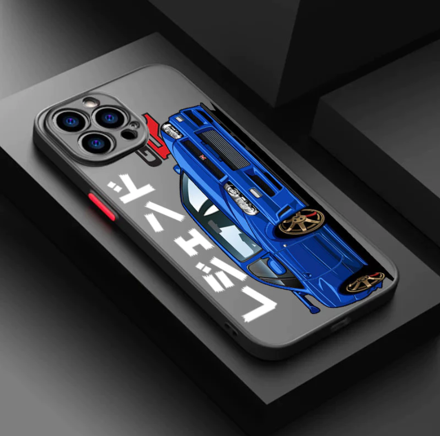 Coque iPhone Skyline R34 Bleue - Edition JDM Classique