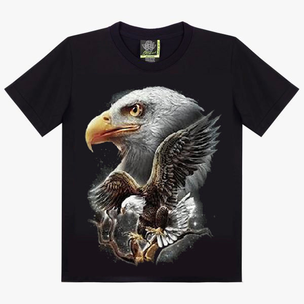 T-Shirt Aigle Royal - Majestueux Rapace en Vol et Portrait