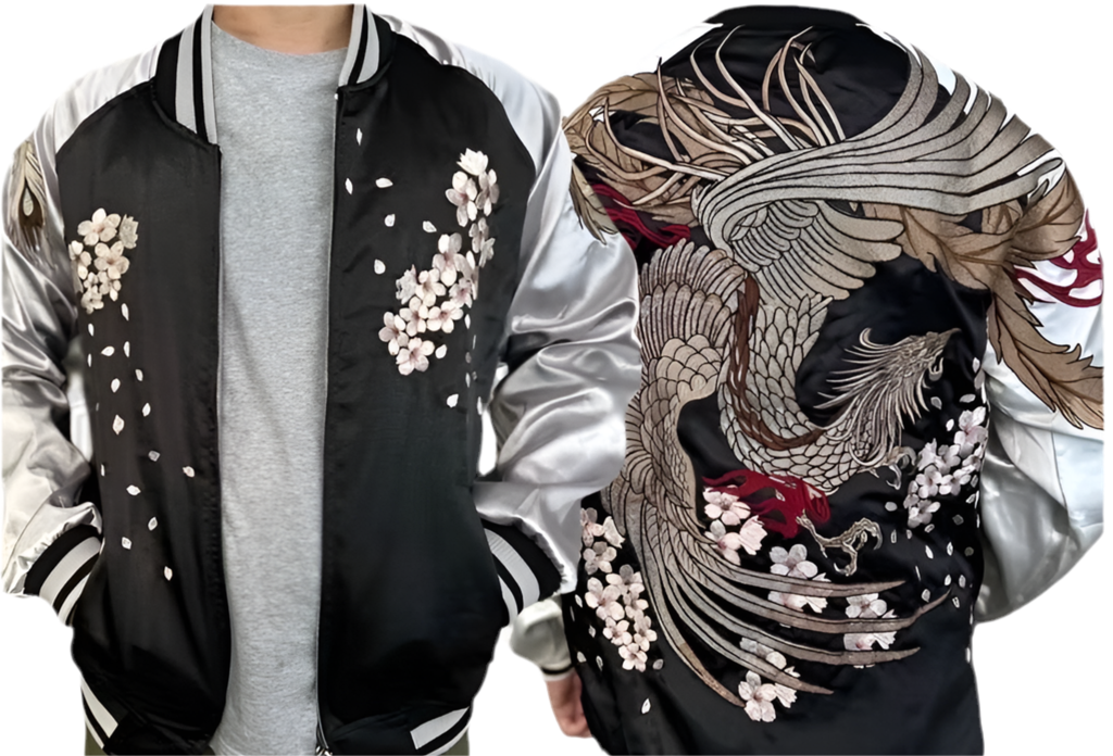 Blouson Sukajan "Phoenix Sakura" – Broderie Japonaise Édition Premium