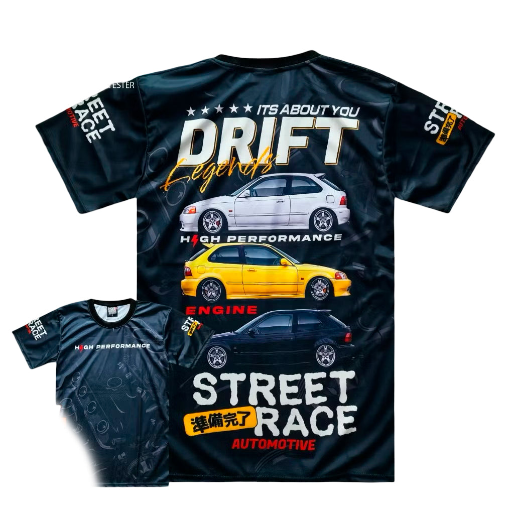 T-shirt "Drift Legends" - Collection Street Race Automotive