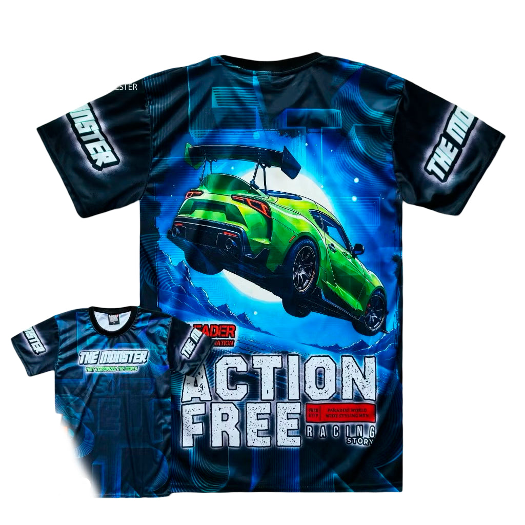 T-shirt Racing « Action Free » – Pour Adultes